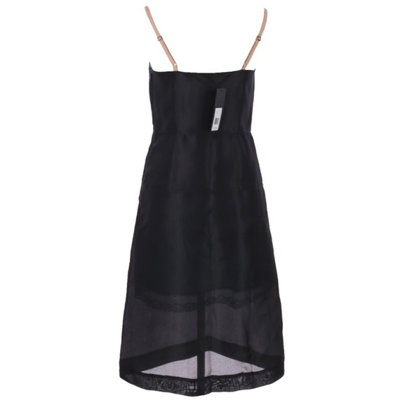 new MBMJ Marc by Marc Jacobs ❉ Silk Sheer Layer Midi Cocktail Dress ❉ Black ❉ 6 - Picture 3 of 17